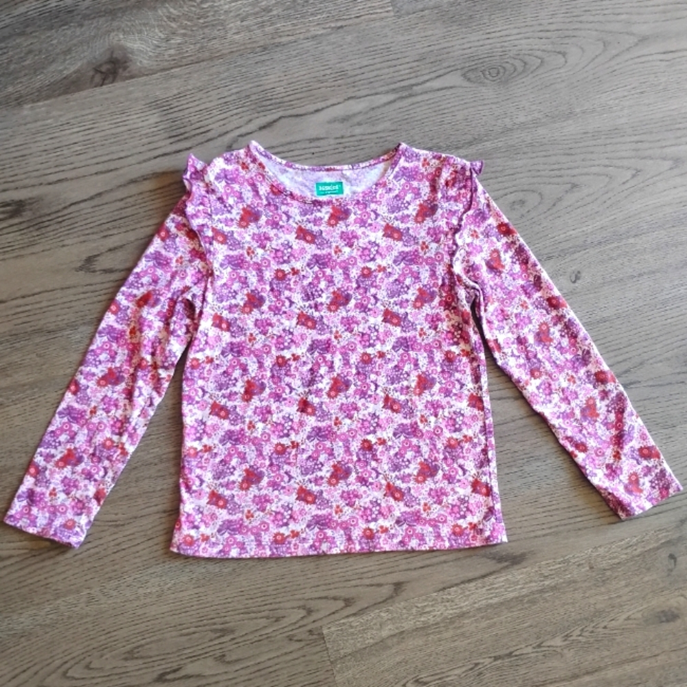 365Kids Garanimals Pink and White Long Sleeve Tee Size: 8